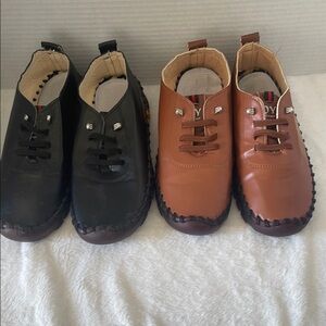 Jishigal casual shoe loafers 2 pairs